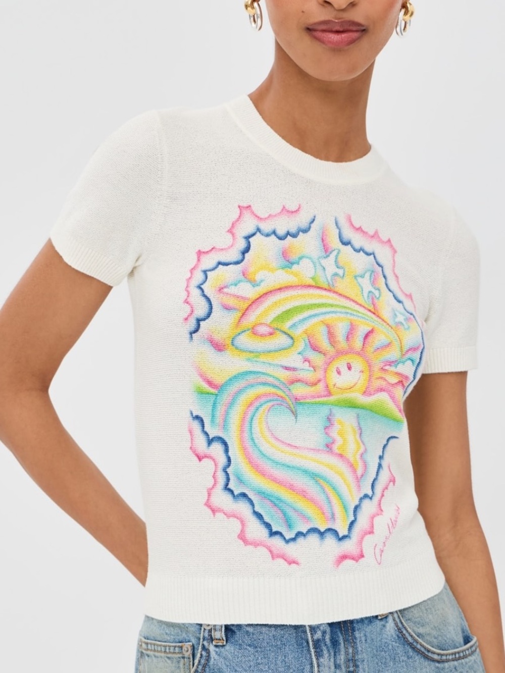 Casablanca Le Reve Ensoleille Tee NWT